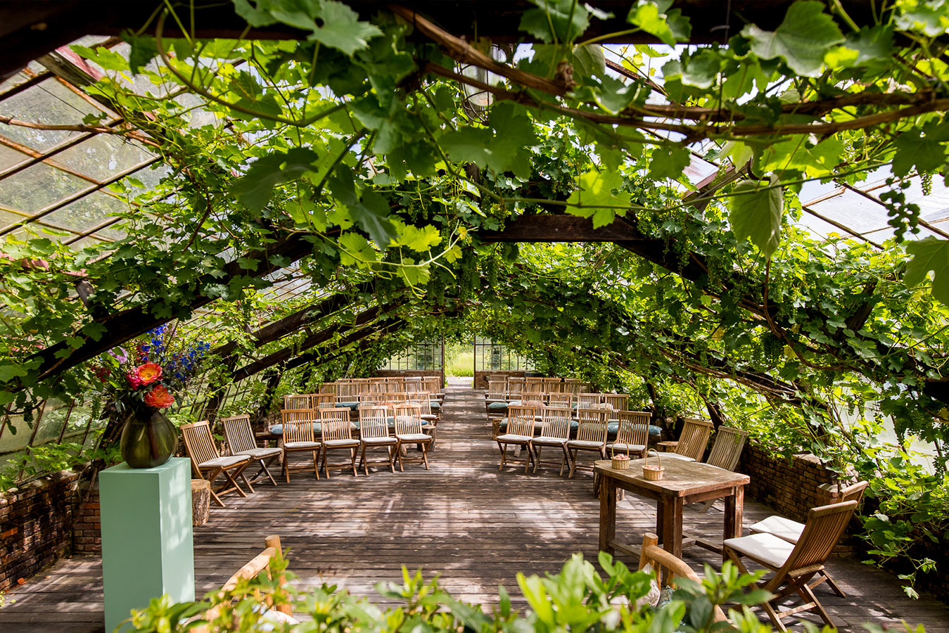 Wedding at the Oogenlust Estate, Eersel, Grape Greenhouse 2